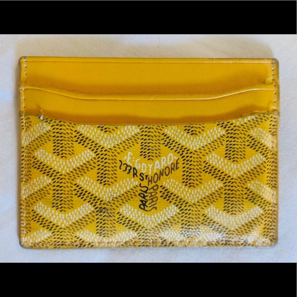 Goyard Saint-Sulpice Card Wallet - Yellow